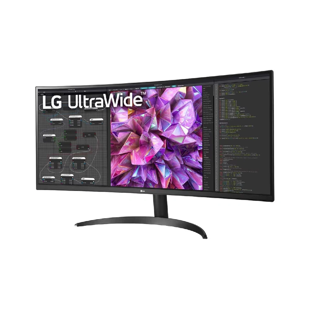 LG LED Monitor 34" Ultra Wide Curved QHD IPS 60Hz 5ms With HDMI | DP (34WQ60C) view 2
